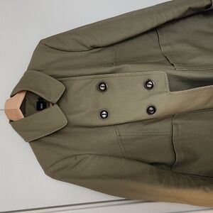 ASOS boxy green pea coat